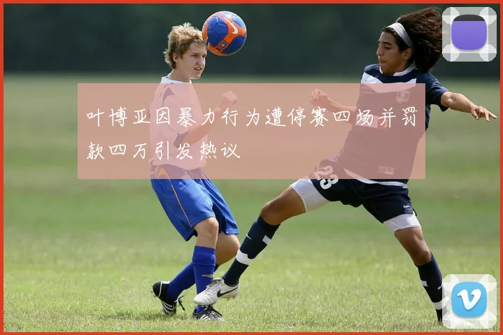 叶博亚因暴力行为遭停赛四场并罚款四万引发热议